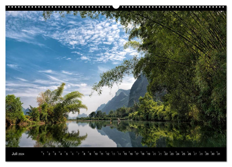CHINA - Magic Mountains on the Dragon River (CALVENDO Premium Wall Calendar 2024) 