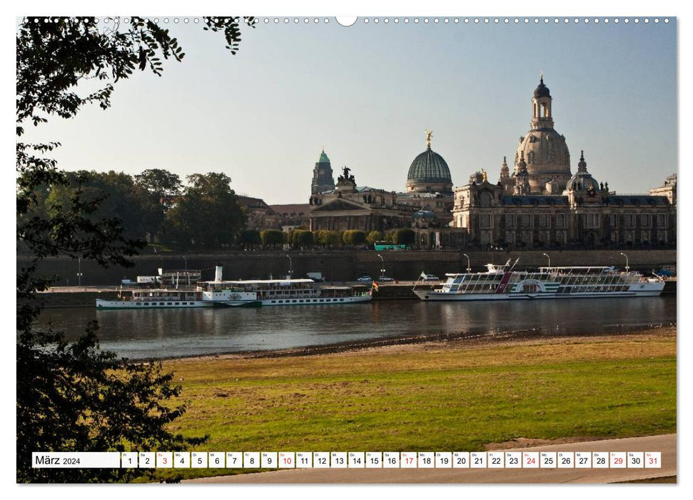 Dresden - Elbe Beauty (CALVENDO Premium Wall Calendar 2024) 