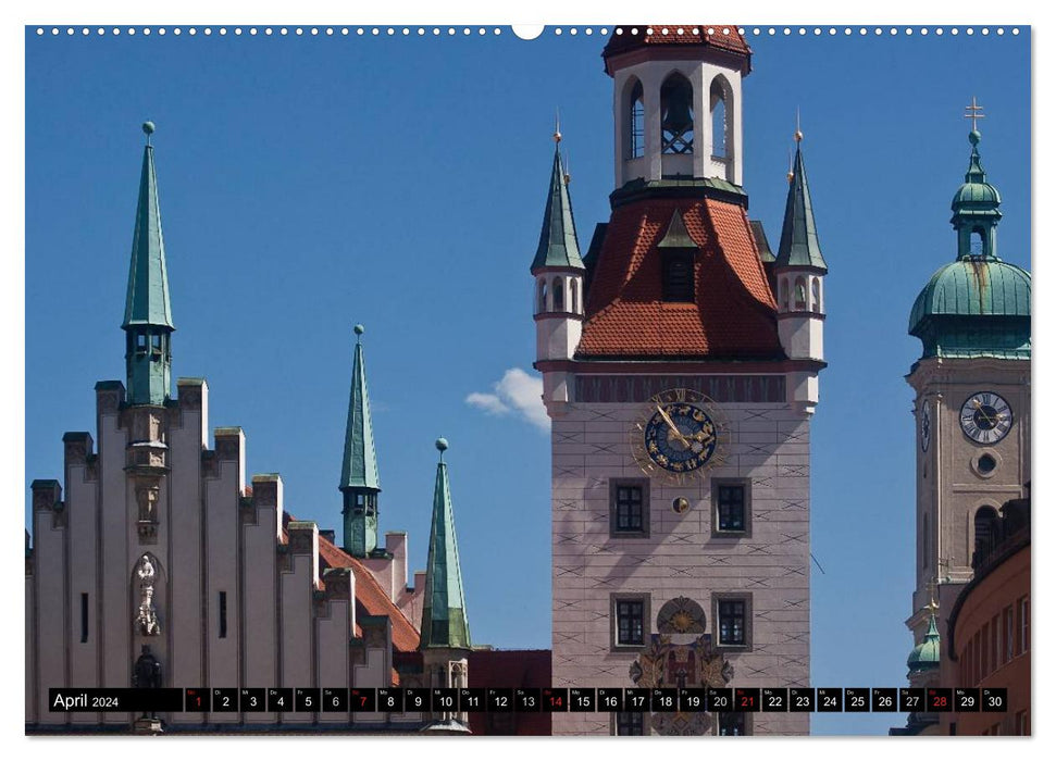 Munich - The Beautiful (CALVENDO Premium Wall Calendar 2024) 