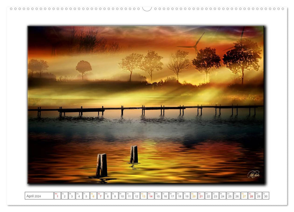 Between times - times of peace and relaxation (CALVENDO Premium Wall Calendar 2024) 