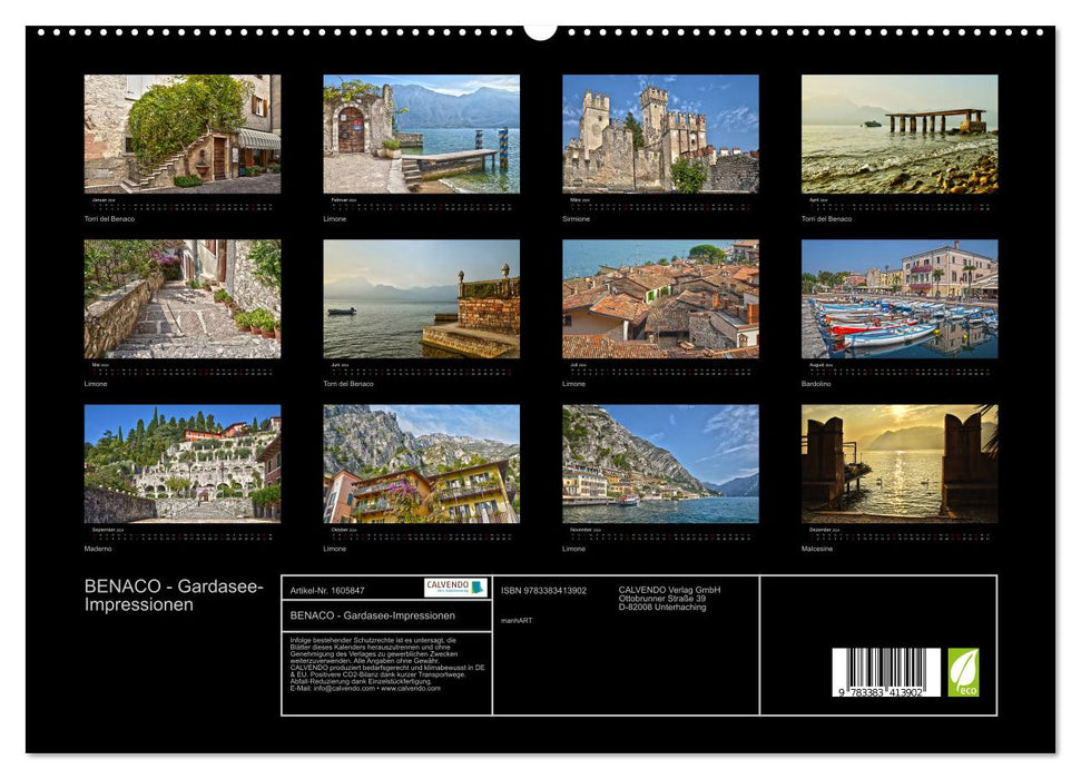 BENACO - Gardasee-Impressionen (CALVENDO Premium Wandkalender 2024)