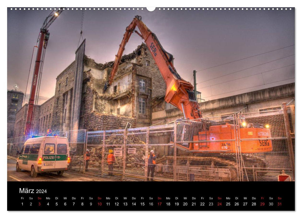 Stuttgart 21 - Democracy in Crisis (CALVENDO Premium Wall Calendar 2024) 