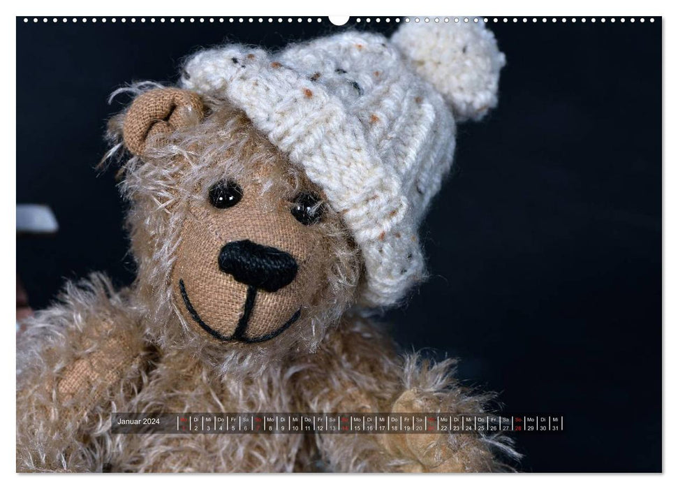 The teddy bears are on the loose (CALVENDO wall calendar 2024) 