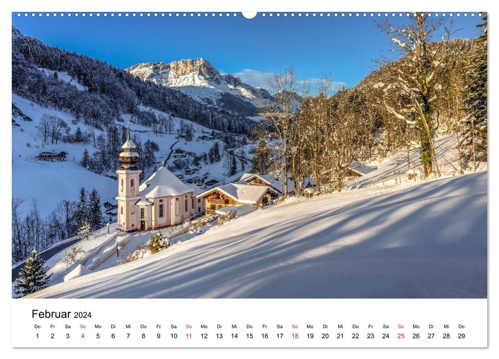 Herrliche Berglandschaften - Impressionen aus Österreich und Bayern (CALVENDO Premium Wandkalender 2024)