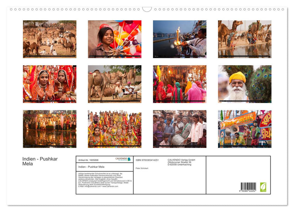 Rajasthan, Indien - Pushkar Mela (CALVENDO Wandkalender 2024)