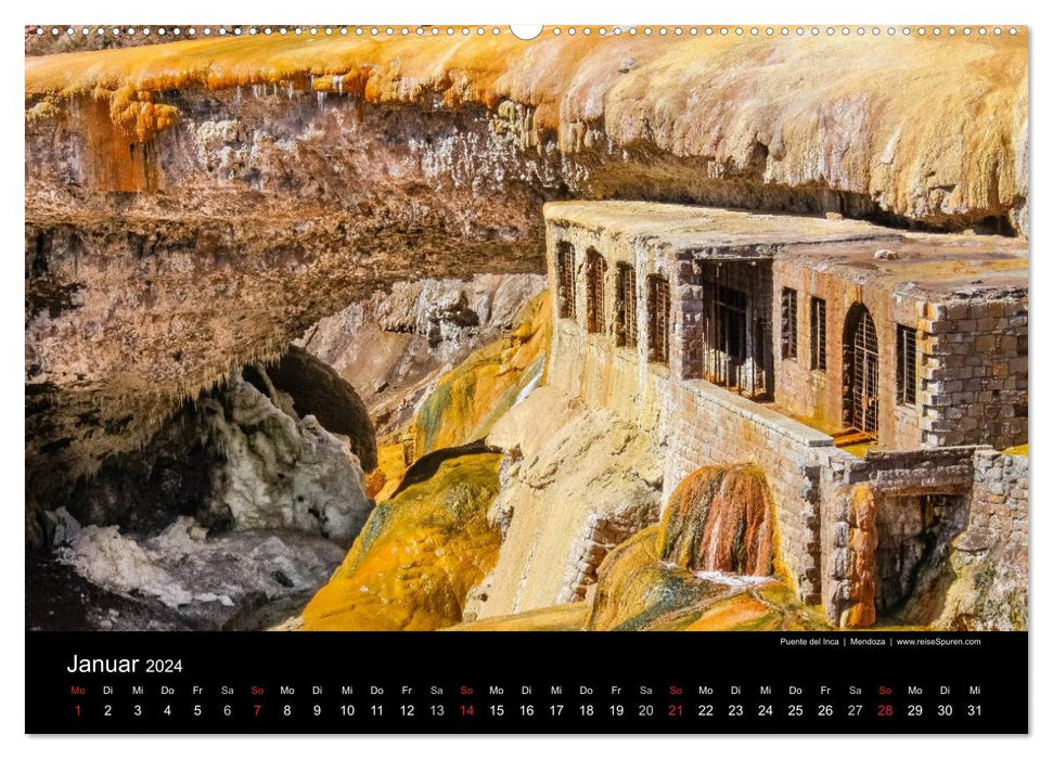Argentina, Gauchos - Andes - Waterfalls (CALVENDO Wall Calendar 2024) 