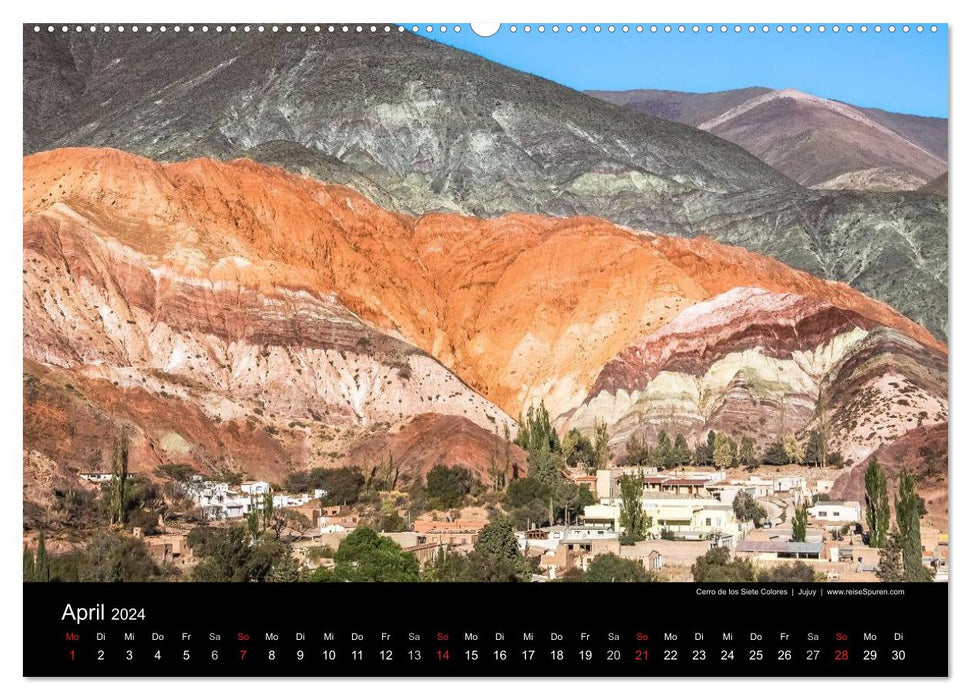 Argentina, Gauchos - Andes - Waterfalls (CALVENDO Wall Calendar 2024) 