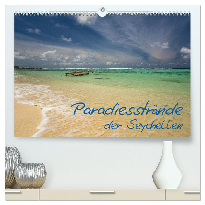 Paradiesstrände der Seychellen (CALVENDO Premium Wandkalender 2024)