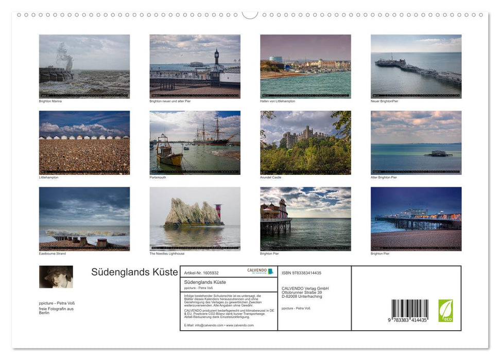 Südenglands Küste (CALVENDO Premium Wandkalender 2024)