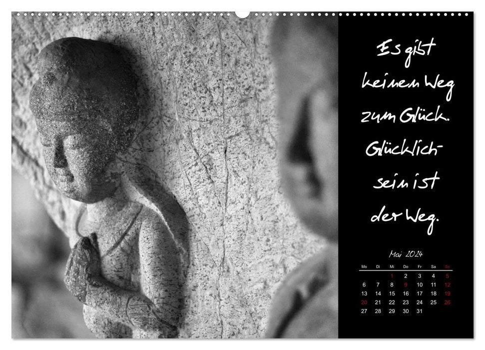 Worte des Buddha 2024 (CALVENDO Premium Wandkalender 2024)