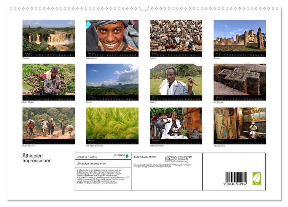 Äthiopien Impressionen (CALVENDO Premium Wandkalender 2024)
