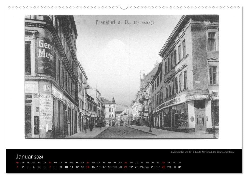 FFO stories. Historical postcards from Frankfurt (Oder) (CALVENDO Premium Wall Calendar 2024) 