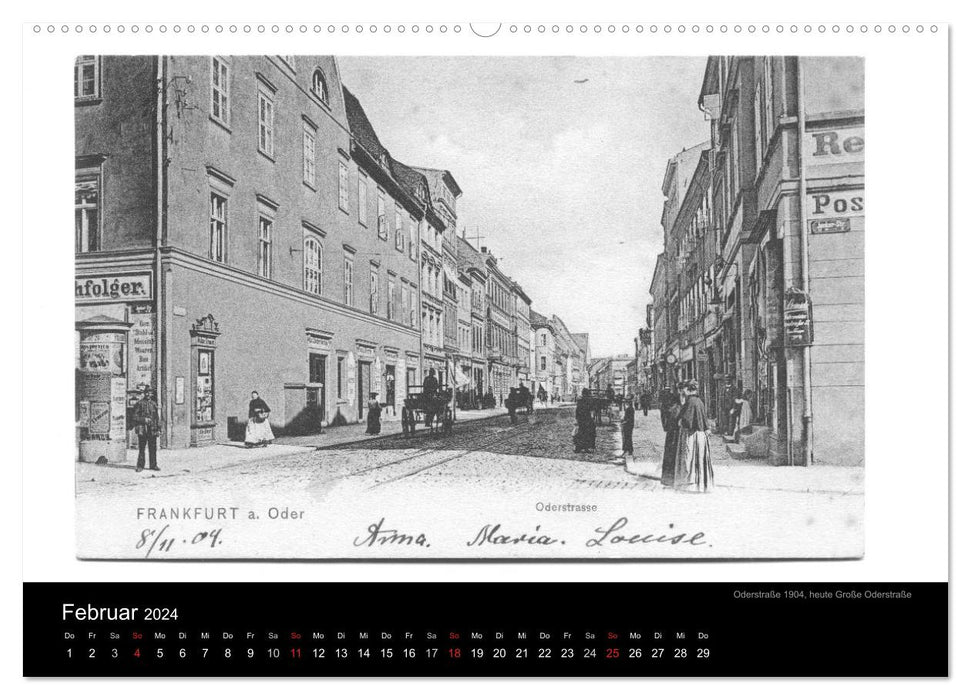 FFO stories. Historical postcards from Frankfurt (Oder) (CALVENDO Premium Wall Calendar 2024) 