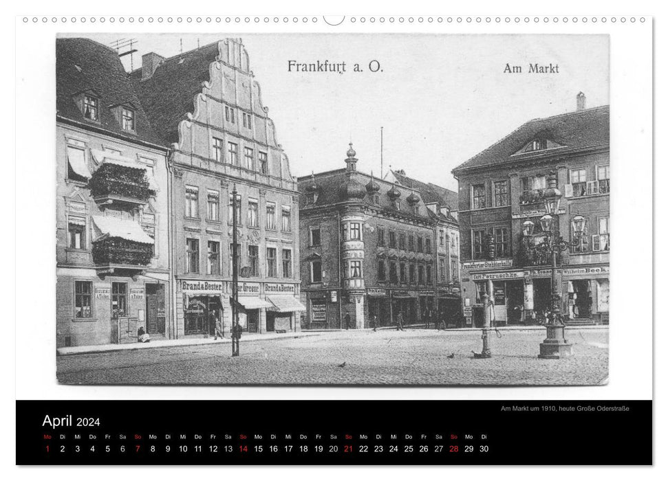 FFO stories. Historical postcards from Frankfurt (Oder) (CALVENDO Premium Wall Calendar 2024) 