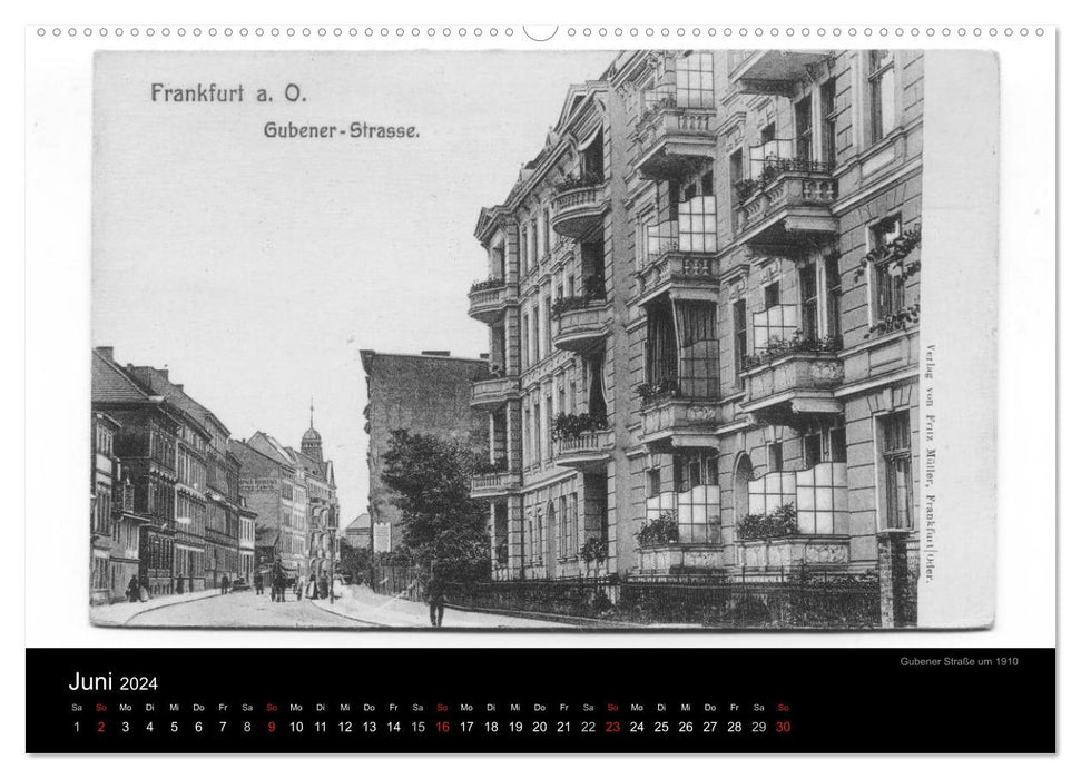 FFO stories. Historical postcards from Frankfurt (Oder) (CALVENDO Premium Wall Calendar 2024) 
