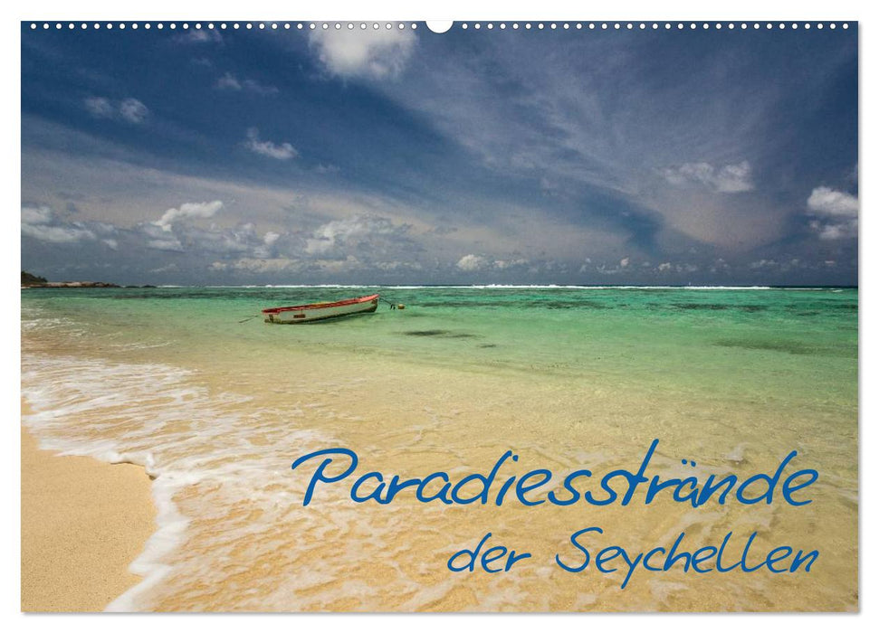 Paradise beaches of the Seychelles (CALVENDO wall calendar 2024) 