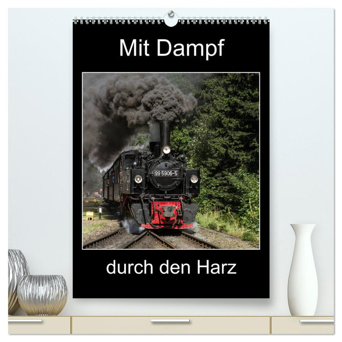 Mit Dampf durch den Harz (CALVENDO Premium Wandkalender 2024)