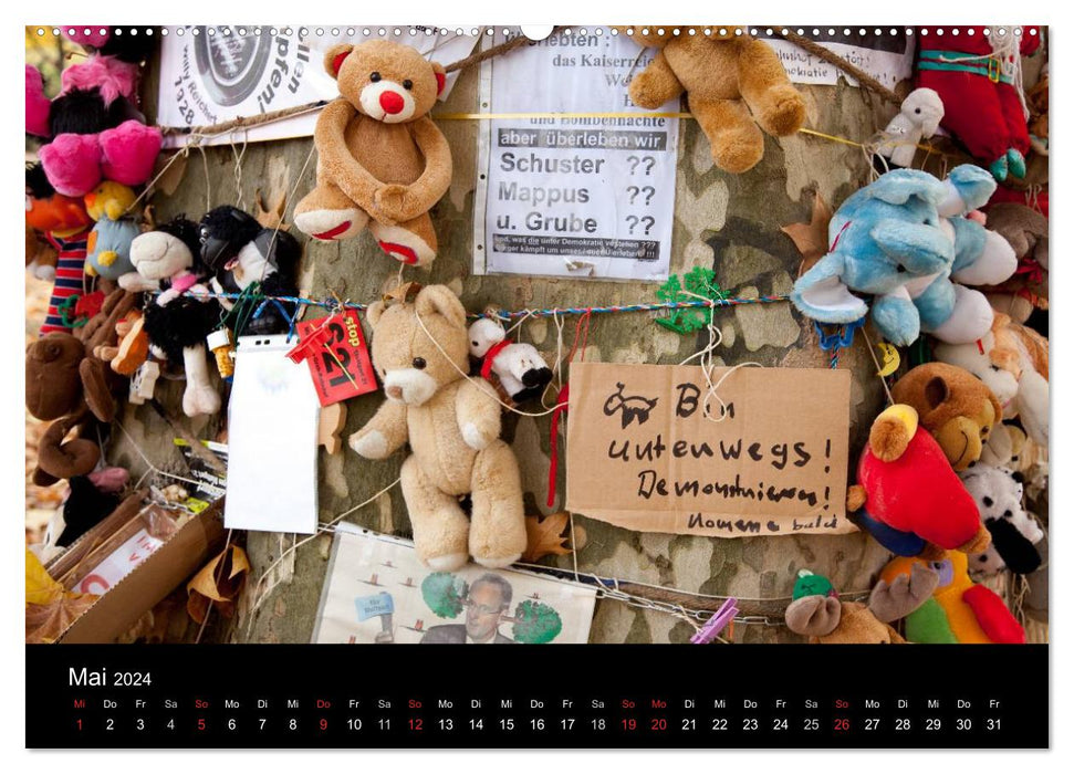 Stuttgart 21 - Democracy in Crisis (CALVENDO Wall Calendar 2024) 