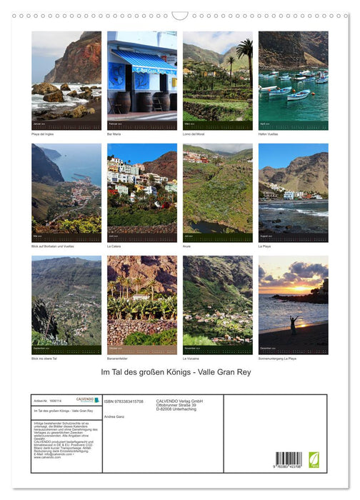 In the Valley of the Great King - Valle Gran Rey (CALVENDO Wall Calendar 2024) 