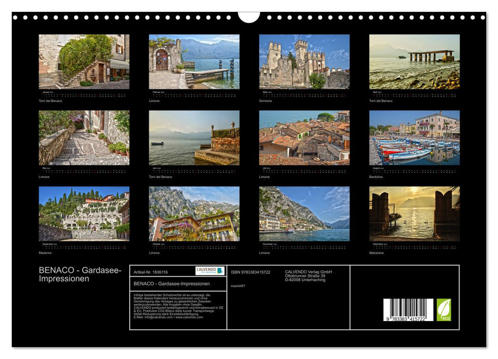 BENACO - Lake Garda impressions (CALVENDO wall calendar 2024) 