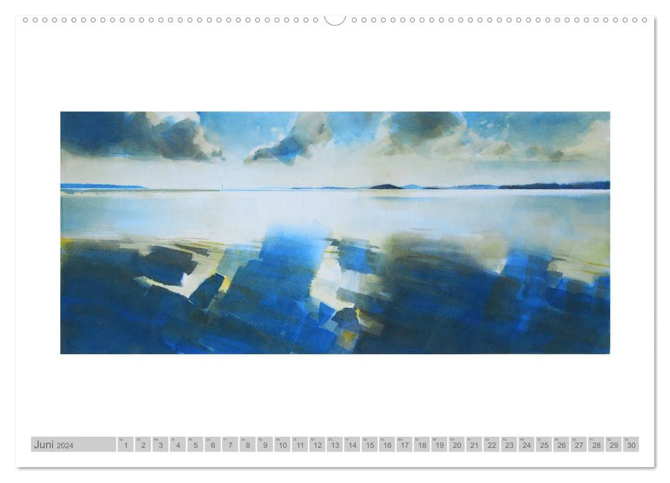 Fascinating vastness. Rügen landscape in watercolor (CALVENDO Premium Wall Calendar 2024) 