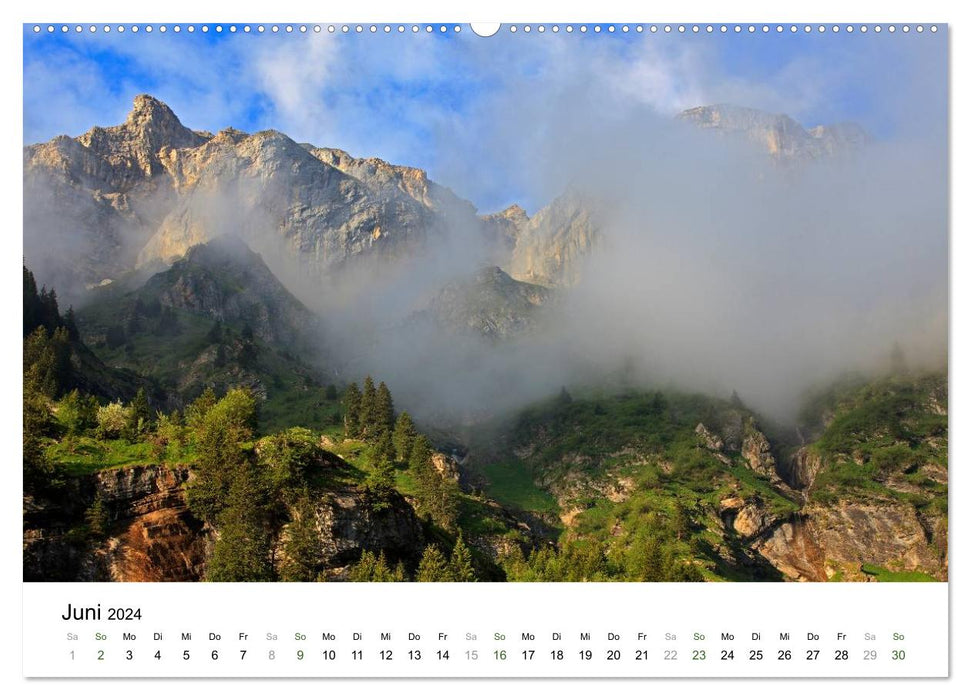 Mystical Swiss mountain landscapes - moments in nature (CALVENDO wall calendar 2024) 
