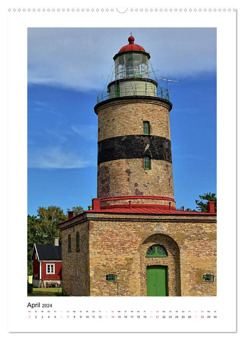 Lighthouses - impressions of the silent sentinels on the shore (CALVENDO wall calendar 2024) 