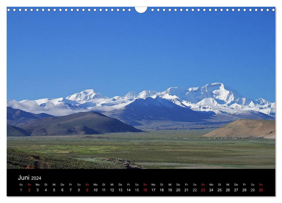 Tibet - Roof of the World (CALVENDO Wall Calendar 2024) 