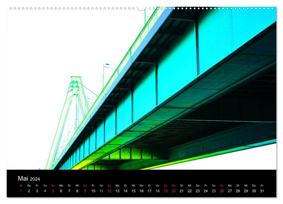 Cologne Bridges (CALVENDO Premium Wall Calendar 2024) 