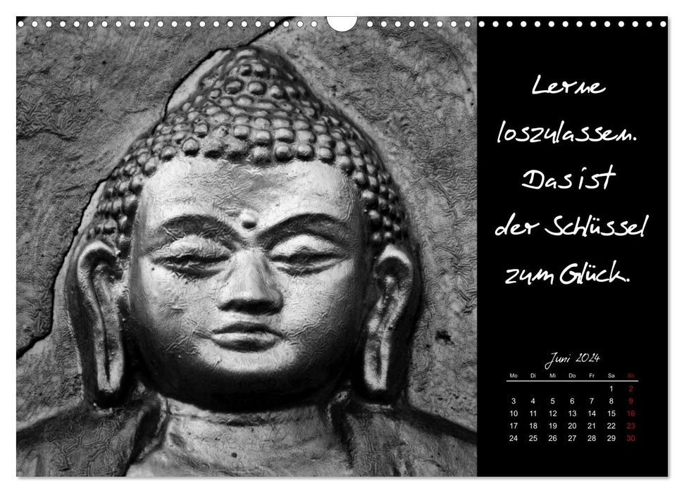 Worte des Buddha 2024 (CALVENDO Wandkalender 2024)