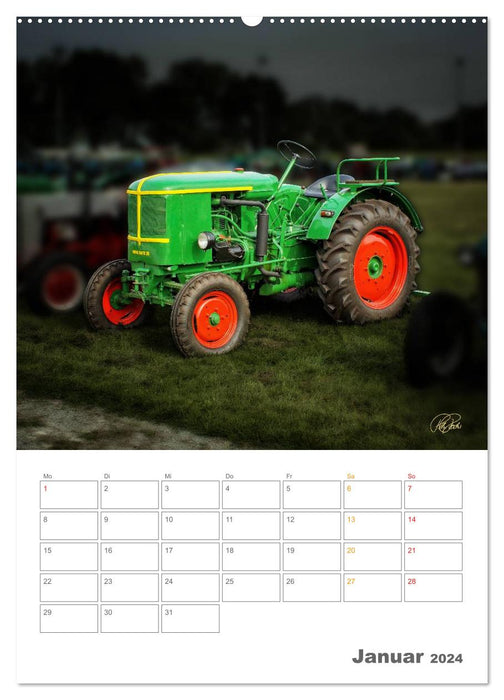 Classic car - my tractor (CALVENDO Premium wall calendar 2024) 