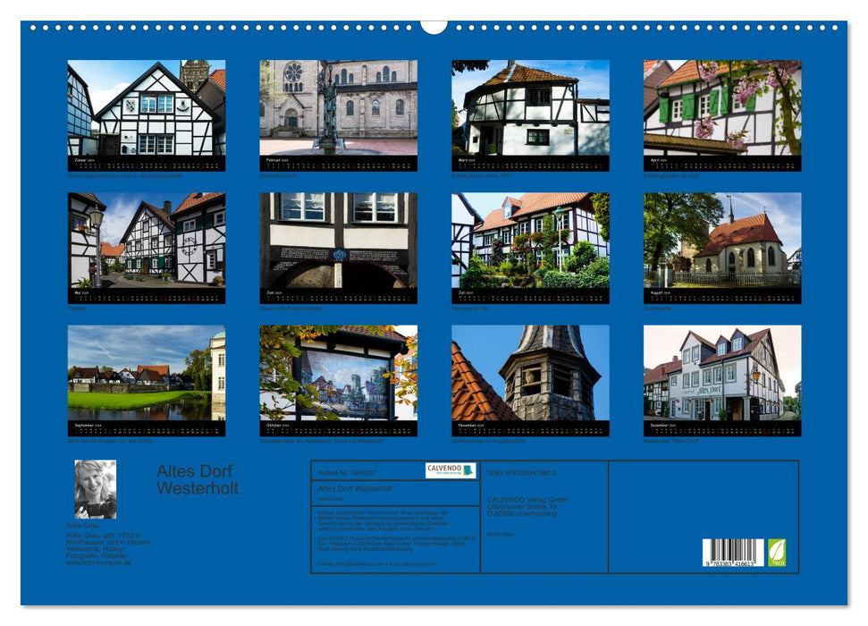 Old Village Westerholt (CALVENDO Wall Calendar 2024) 