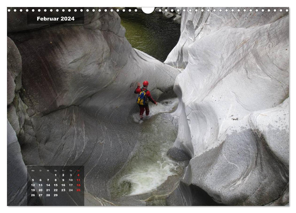Adventure canyoning (CALVENDO wall calendar 2024) 