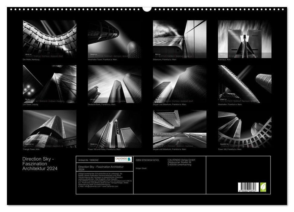 Direction Sky - Fascination Architecture 2024 (CALVENDO Wall Calendar 2024) 