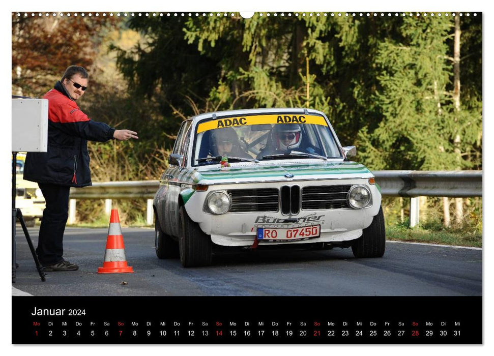 Asphalt and Gravel Rally (CALVENDO Premium Wall Calendar 2024) 