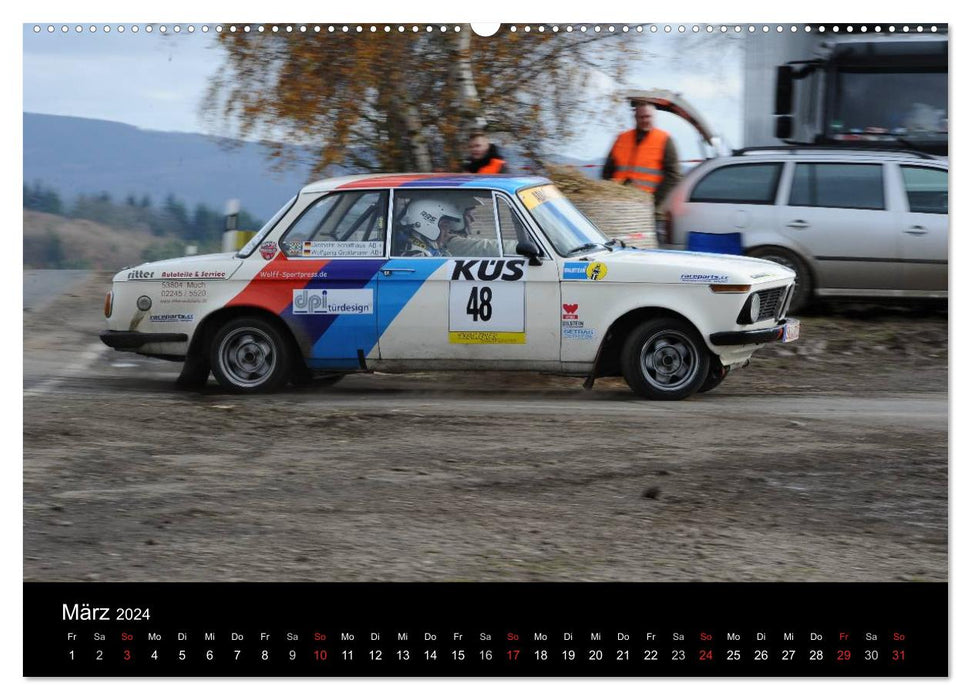 Asphalt und Schotter Rallye (CALVENDO Premium Wandkalender 2024)