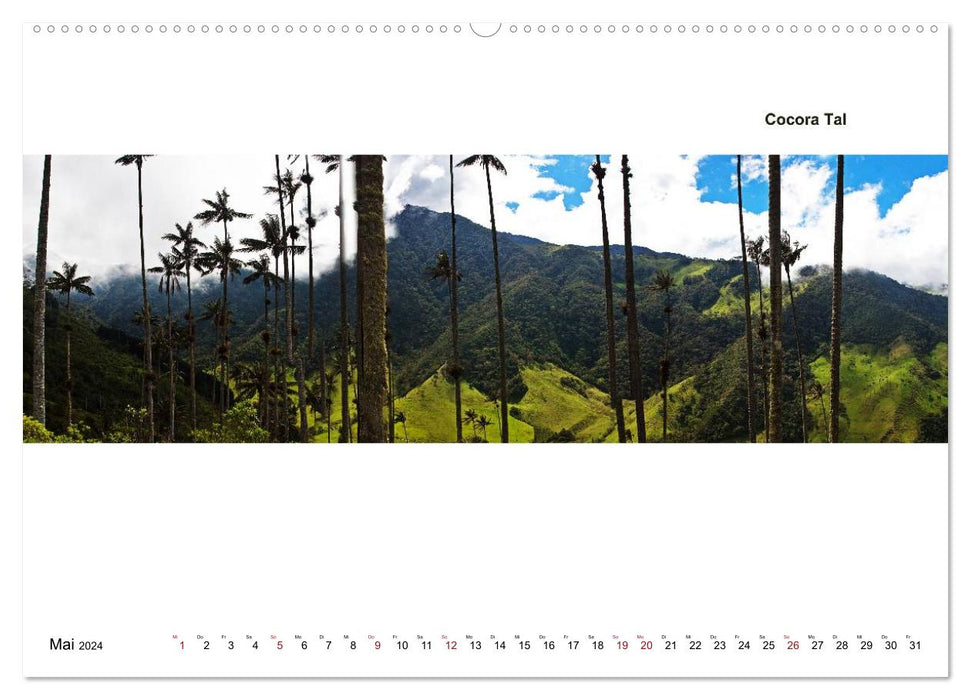 Colombia - Land of Colors and Light (CALVENDO Premium Wall Calendar 2024) 