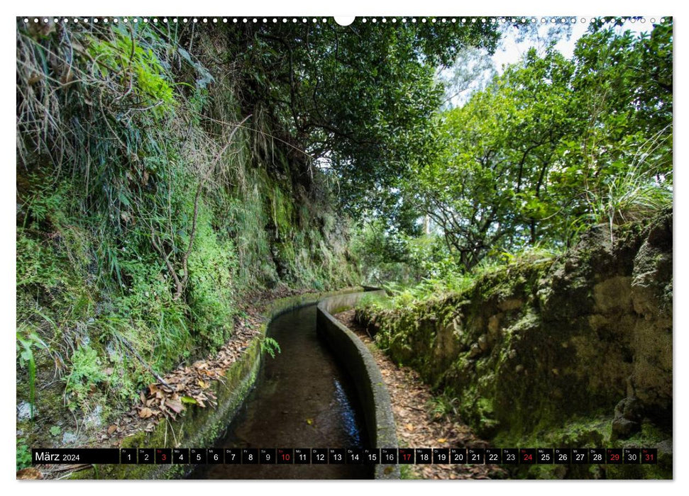 Madeira's Levada hikes (CALVENDO wall calendar 2024) 