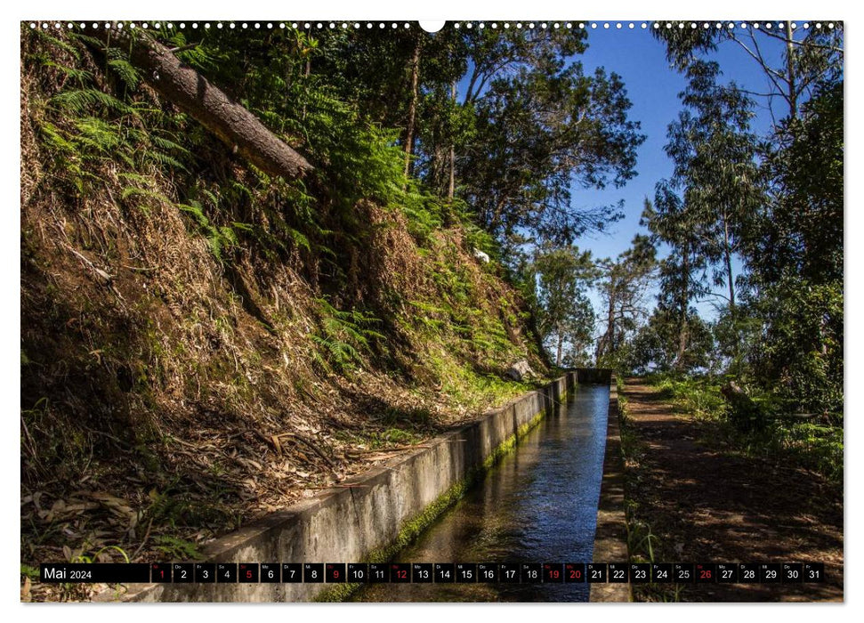 Madeira's Levada hikes (CALVENDO wall calendar 2024) 