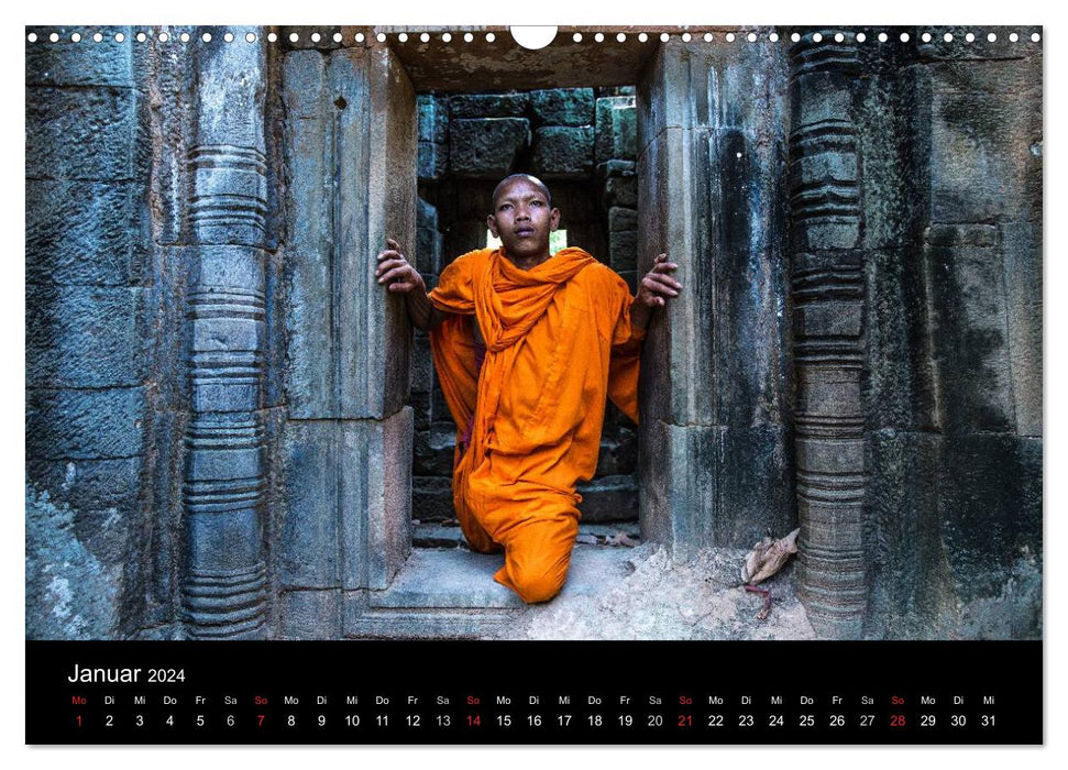 Temples around Angkor Wat (CALVENDO wall calendar 2024) 