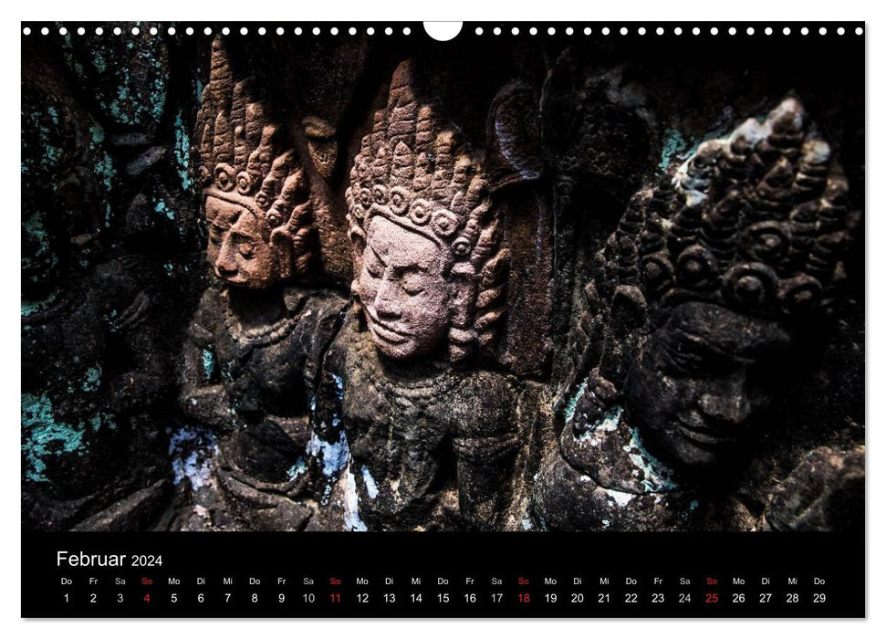 Tempel rund um Angkor Wat (CALVENDO Wandkalender 2024)