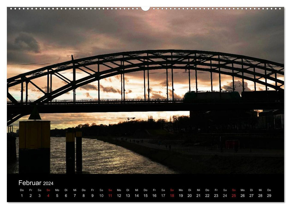 Kölner Brücken (CALVENDO Wandkalender 2024)