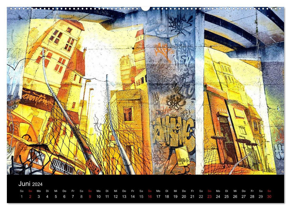 Brussels Street Art (CALVENDO Wall Calendar 2024) 