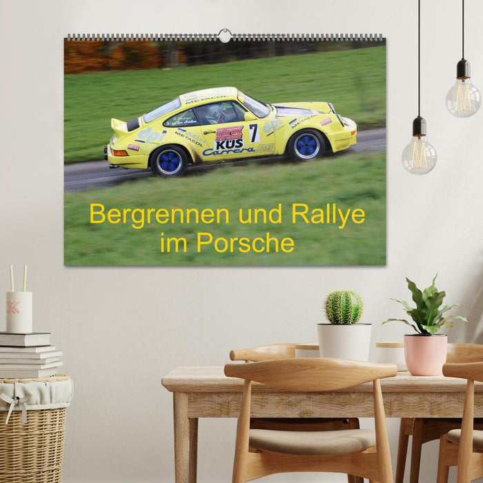 Hill climb and rally in a Porsche (CALVENDO wall calendar 2024) 