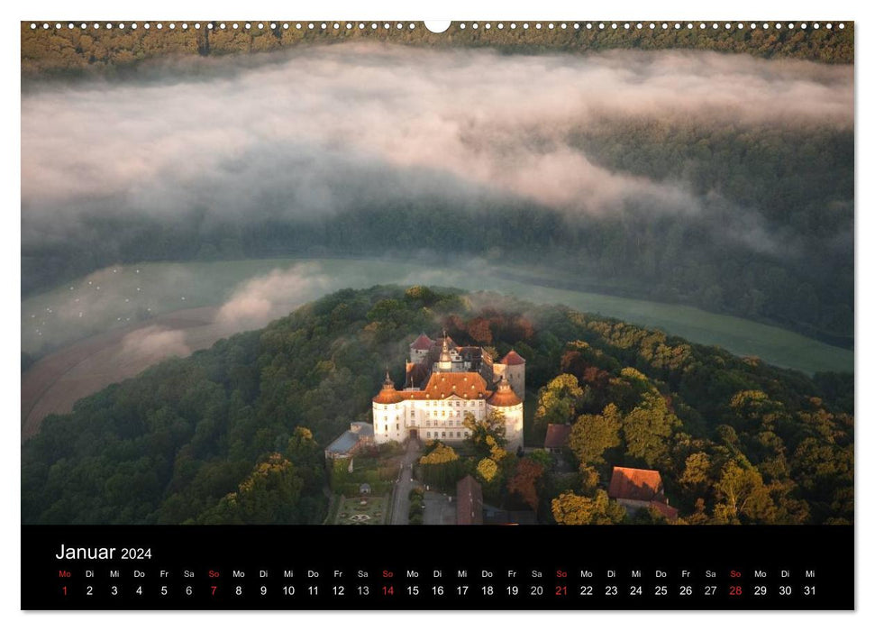 Hohenlohe from above (CALVENDO Premium Wall Calendar 2024) 