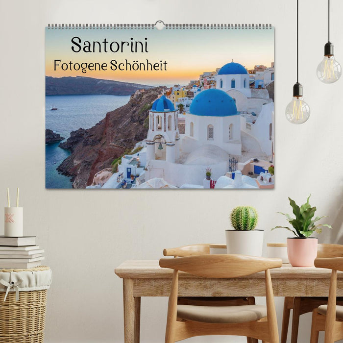 Santorini - Fotogene Schönheit (CALVENDO Wandkalender 2024)
