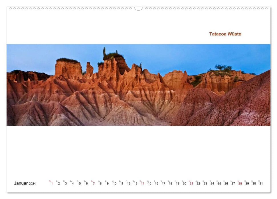 Colombia - Land of Colors and Light (CALVENDO Wall Calendar 2024) 