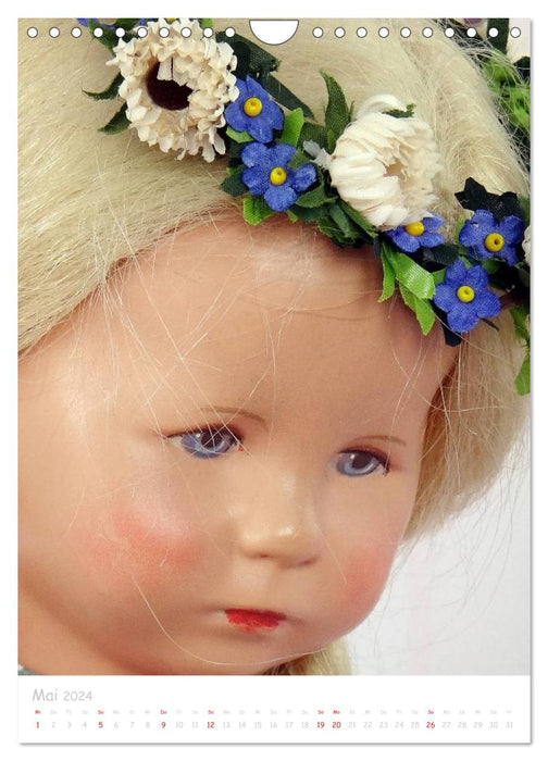antique dolls 2024 (CALVENDO wall calendar 2024) 