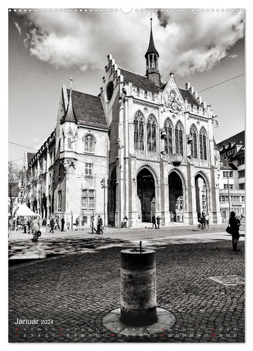 Ein Blick auf Erfurt (CALVENDO Premium Wandkalender 2024)