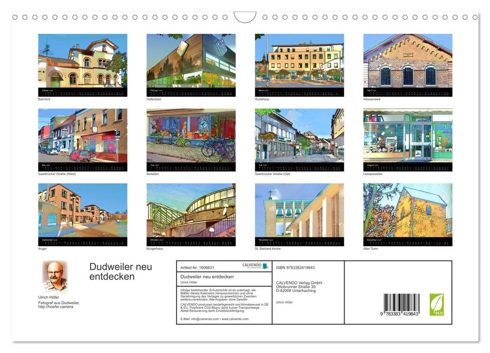 Rediscover Dudweiler (CALVENDO wall calendar 2024) 